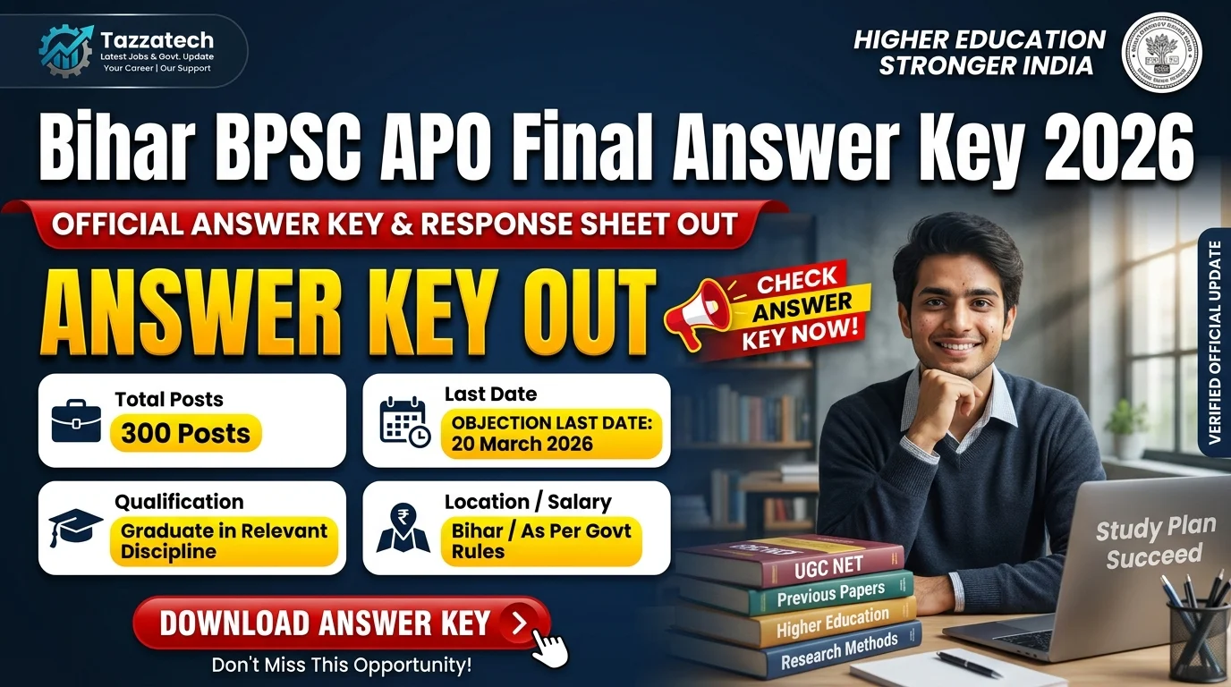 Bihar BPSC APO Final Answer Key 2026