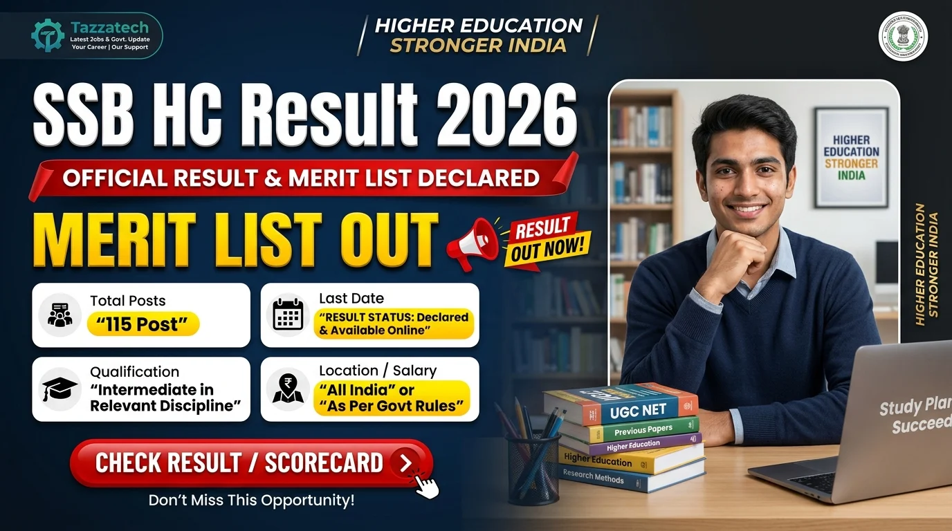 SSB HC Result 2026
