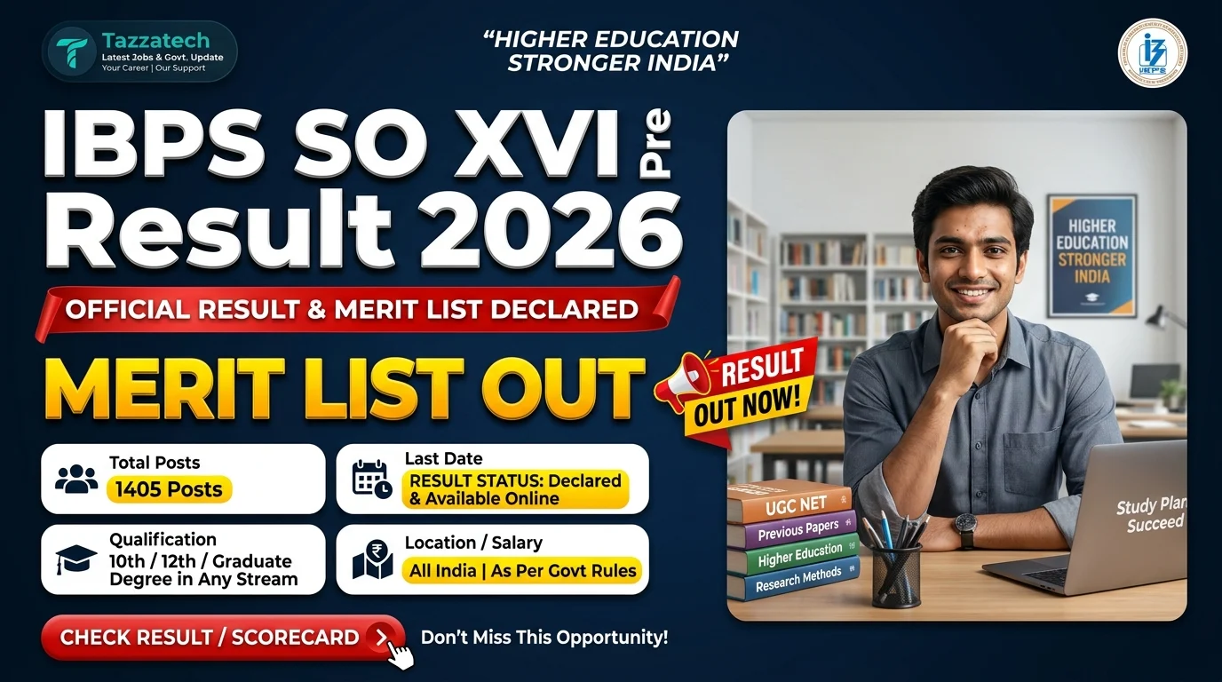 IBPS SO XVI Pre Result 2026