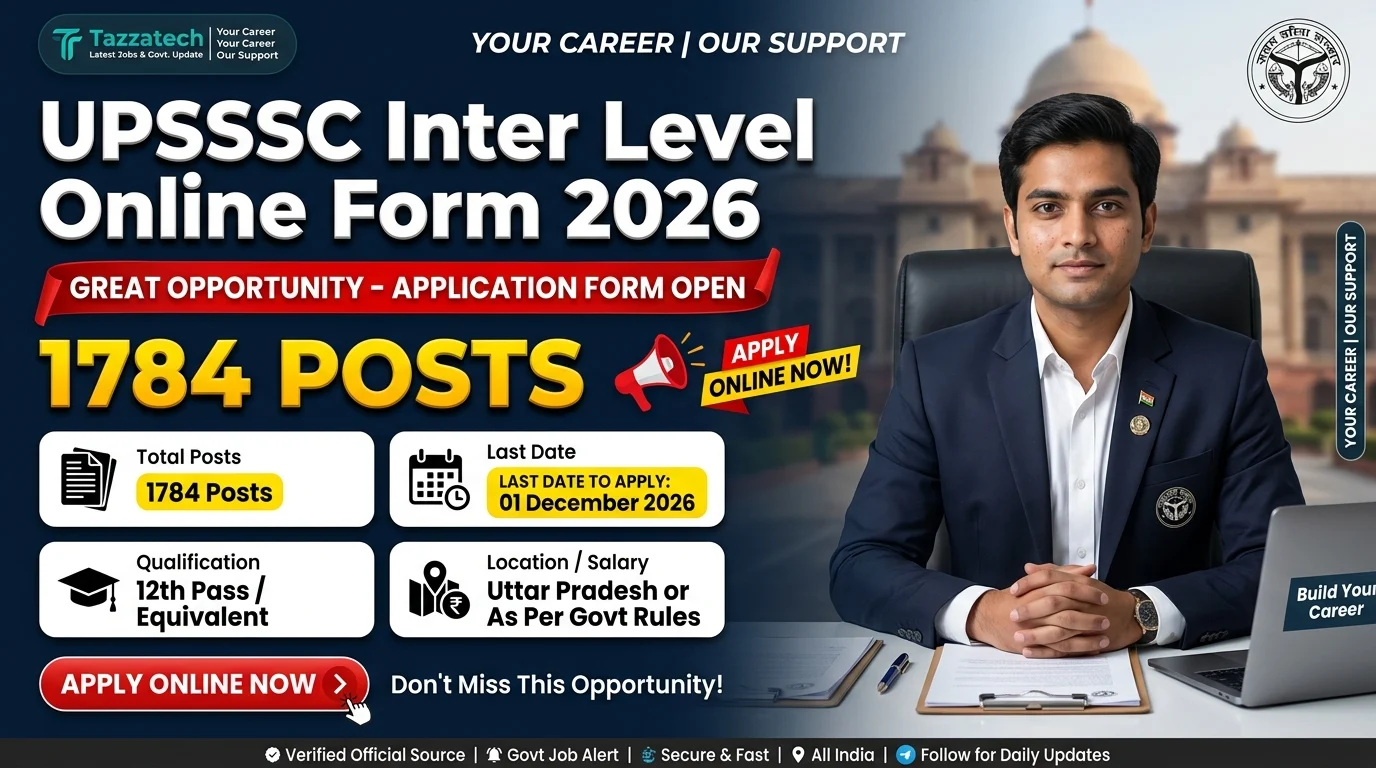 UPSSSC Inter Level Online Form 2026