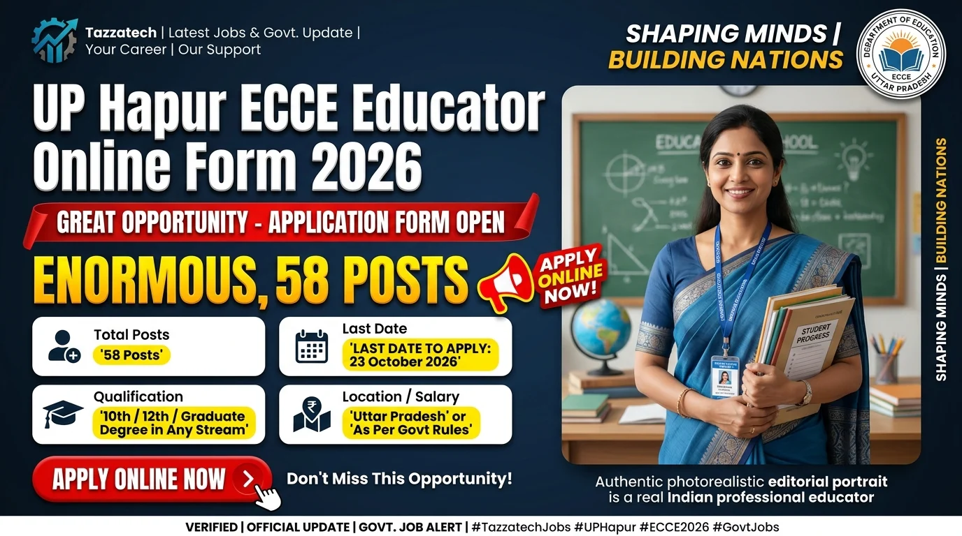 UP Hapur ECCE Educator Online Form 2026
