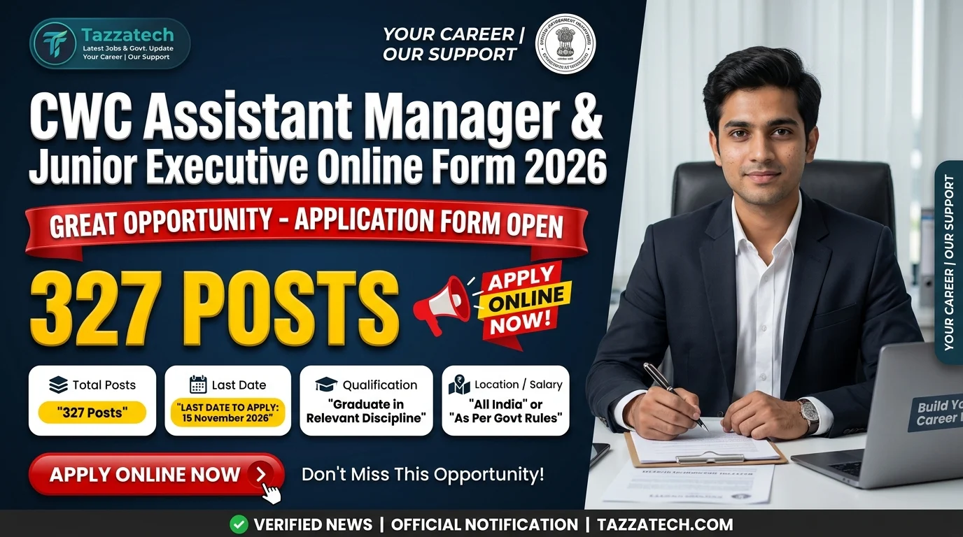 CWC Assistant Manager & Junior Executive Online Form 2026