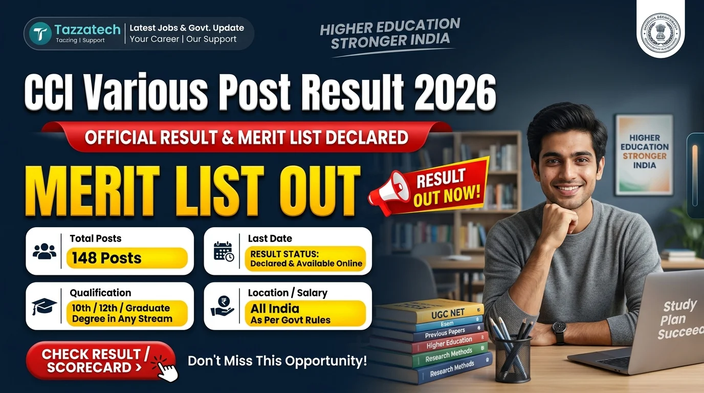 CCI Various Post Result 2026