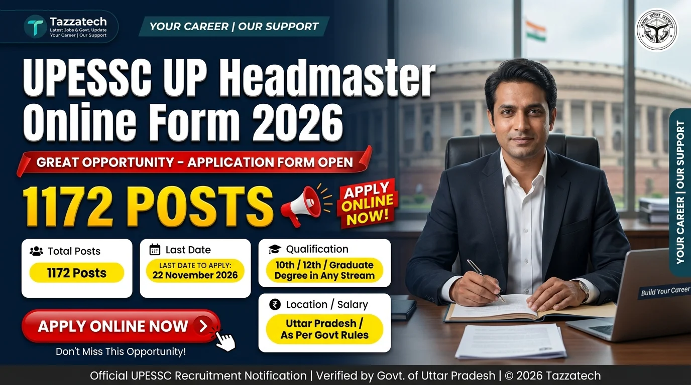 UPESSC UP Headmaster Online Form 2026