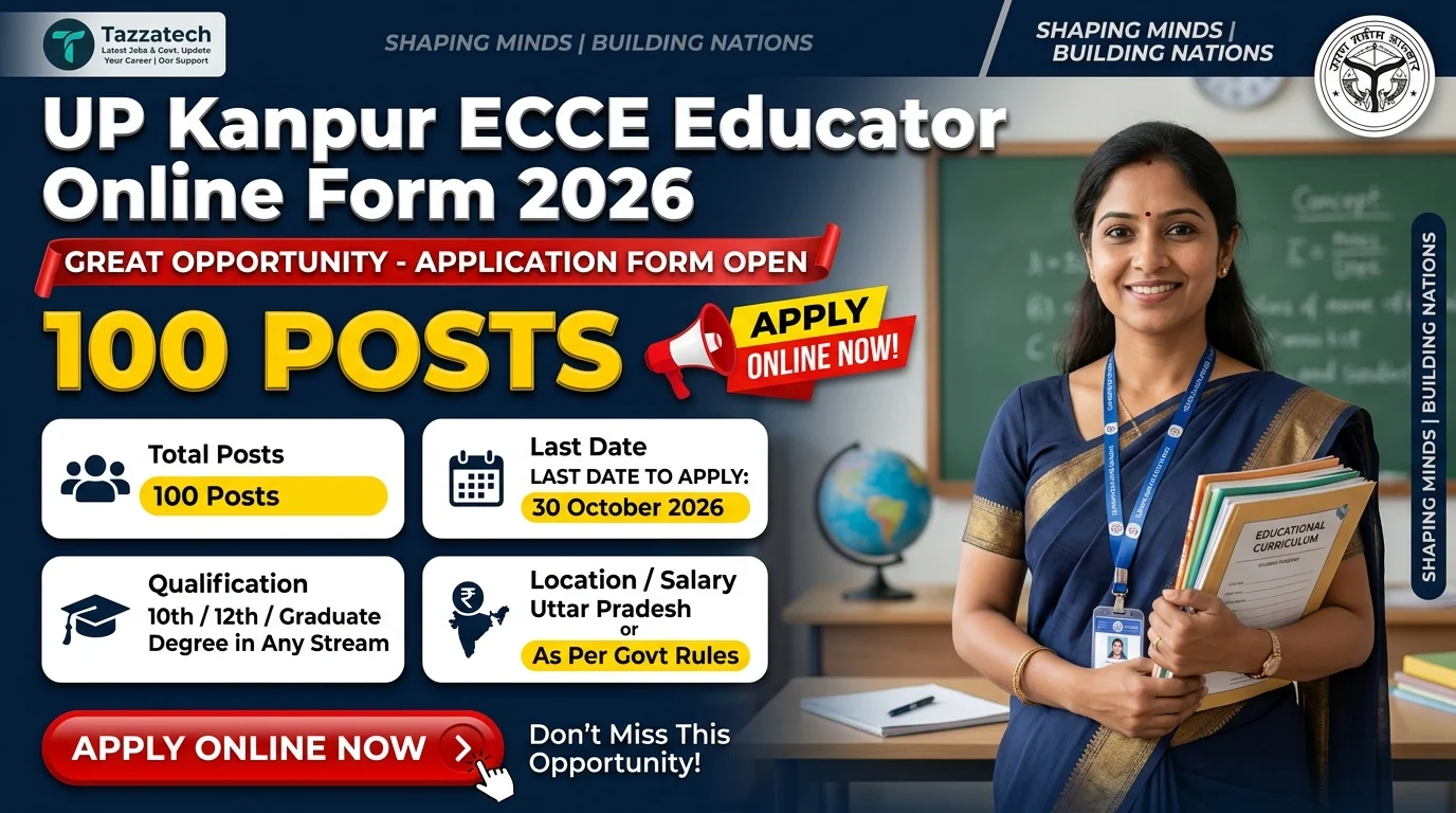 UP Kanpur ECCE Educator Online Form 2026