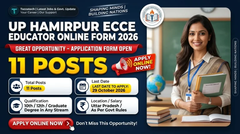 UP Hamirpur ECCE Educator Online Form 2026
