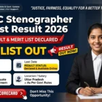 UPSSSC Stenographer Skill Test Result 2026