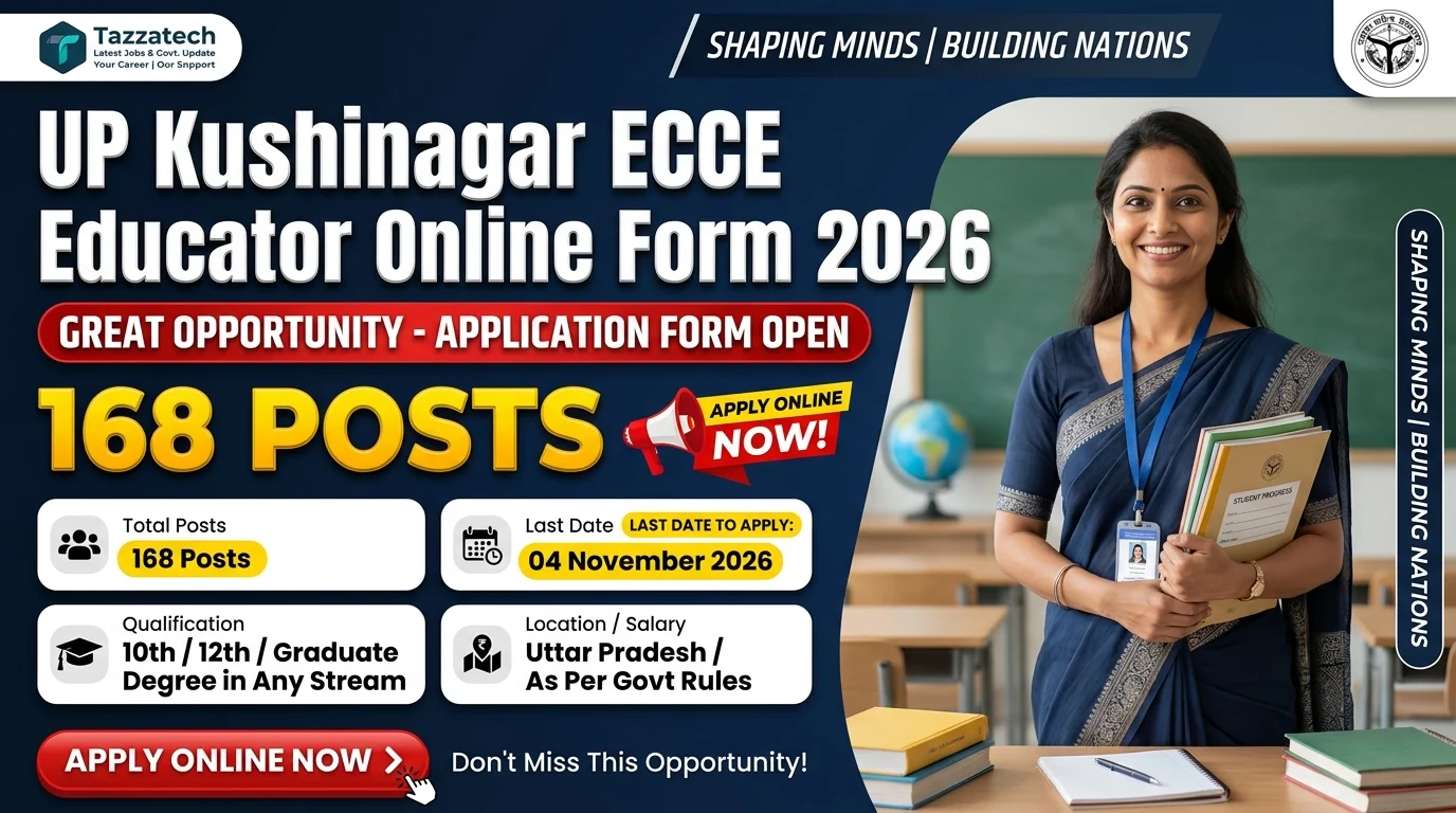 UP Kushinagar ECCE Educator Online Form 2026