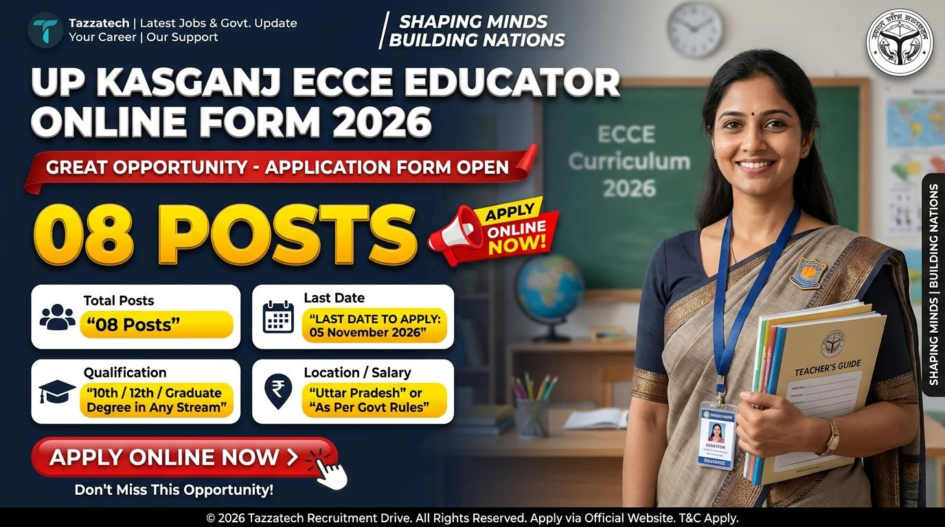 UP Kasganj ECCE Educator Online Form 2026