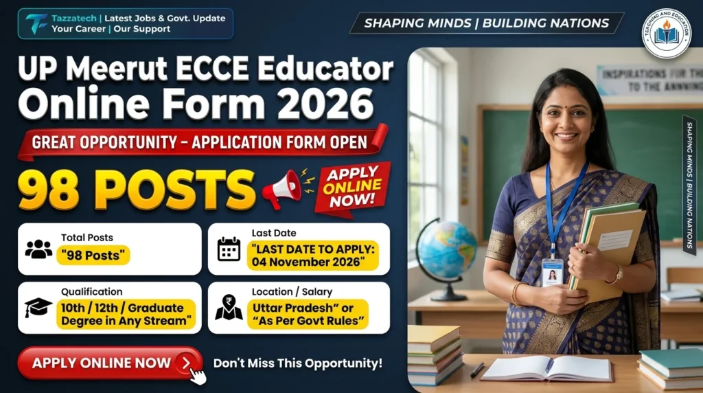 UP Meerut ECCE Educator Online Form 2026