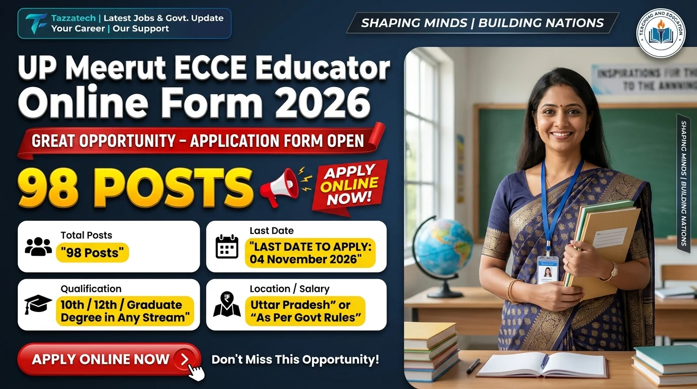 UP Meerut ECCE Educator Online Form 2026