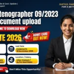 UPSSSC Stenographer 09/2023 Online Document upload